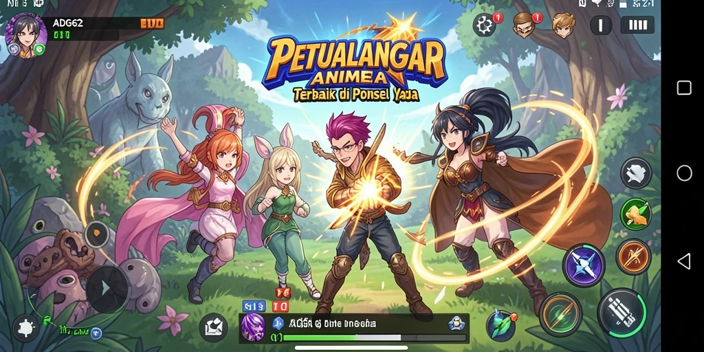 Screenshot ADG62 menampilkan aksi seru dalam dunia Anime.