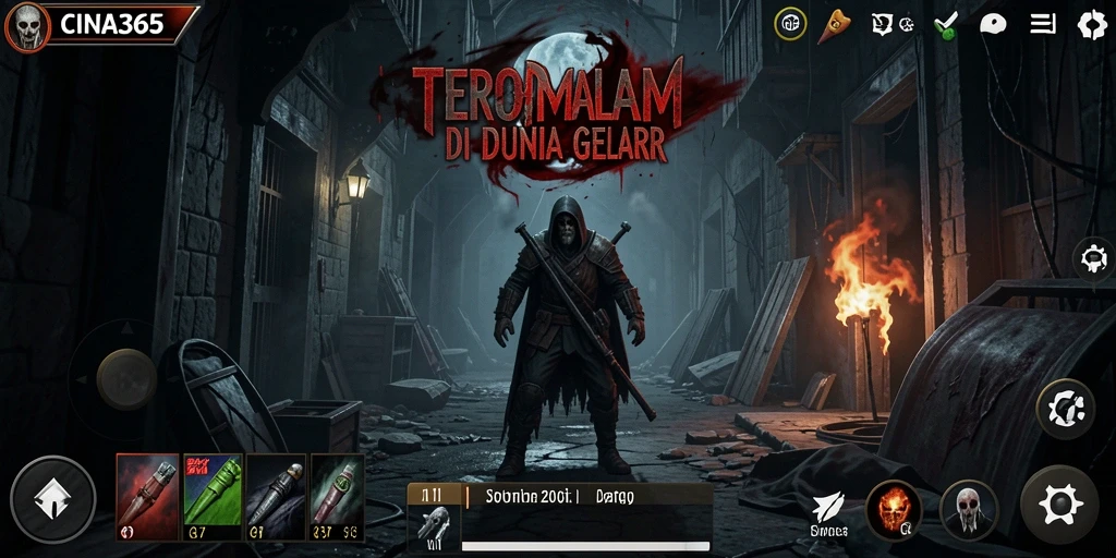 Screenshot menampilkan gameplay menyeramkan dari CINA365.