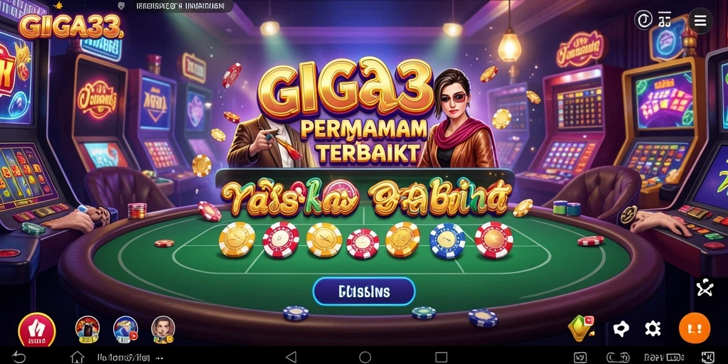 Tampilan menarik dari gameplay GIGA33 yang menampilkan suasana kasino.