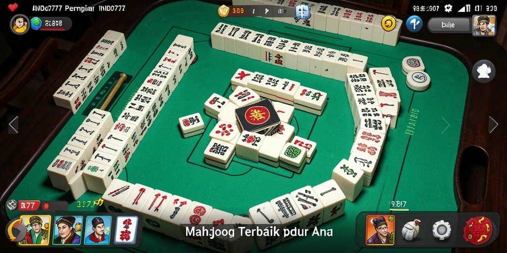 Tampilan menarik gameplay INDO777 dalam permainan Mahjong.