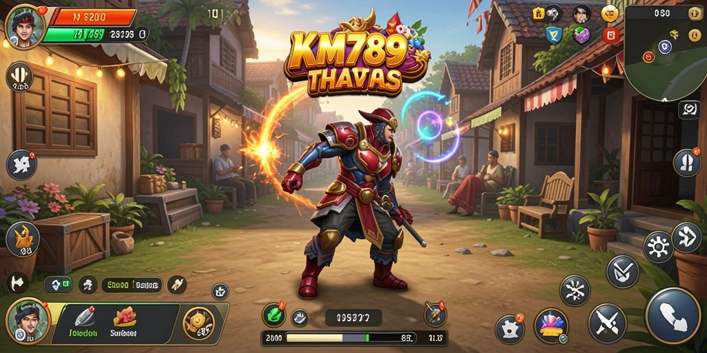 Tampilan gameplay menawan dalam permainan strategi KM789.