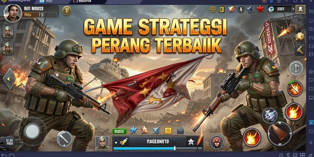 Screenshot gameplay RI889 menunjukkan aksi pertempuran yang mendebarkan.