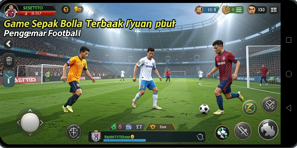 Gameplay menakjubkan dari SESETOTO menunjukkan aksi sepak bola yang mendebarkan.