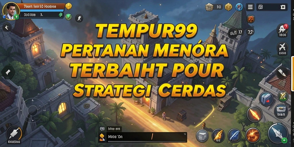 Gameplay Tower Defense yang mendebarkan dalam TEMPUR99.